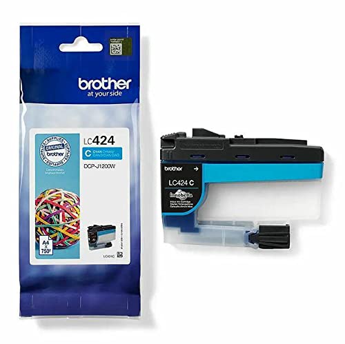 Brother Original Tintenpatrone Cyan DCP-J1200DW (750 Seiten nach ISO Standard 24711), LC424C