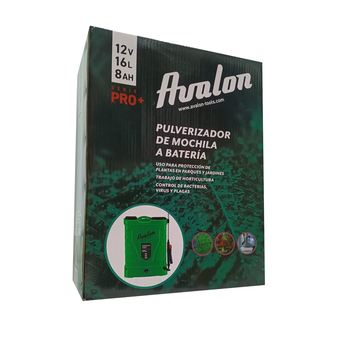 Avalon - Drucksprüher 16L, Bar Stärker Drucksprüher Akku 18V Batterien, Elektrischer Pflanzensprüher Einstellbare Sprühstärke. Ladegerät enthalten
