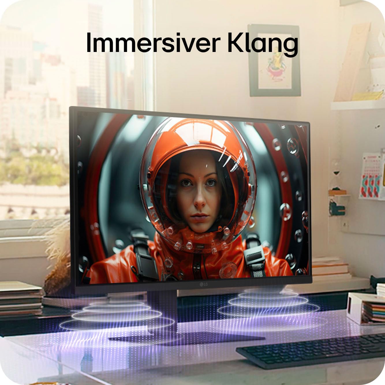 LG Monitor 27U730A-B.AEU, 27", 4K UHD (3840x2160), HDR10, IPS, webOS 24, USB-C (90W), Bluetooth, DCI-P3 90%, HDMI, DisplayPort, HDR Effekt, Schwarz